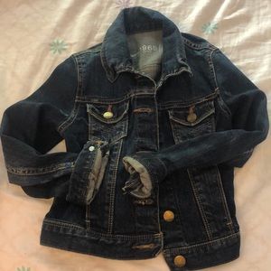 Toddler Girl Dark Denim Jacket. Size S.